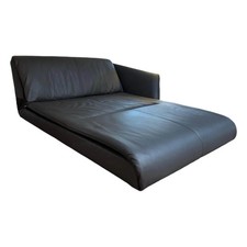 Walter Knoll Recamiere Bundle 630-15 Leder Chasmere 1341 Slate Schwarz Füße 