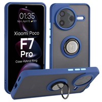 HandyhüLle Mit Fingergriff FüR Xiaomi Poco F7 Pro Bizon Case Cover Dunkelblau
