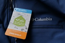 Columbia Full-Zip Steel Blue Lookout Ridge Stretch Hoodie M NEW     