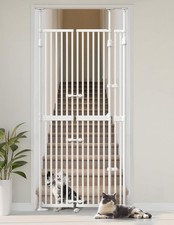 Extra Tall Cat Gate for Doorway: 74.8"-90.5" Tall Cat Gates for Pet 30.3"-38.2"