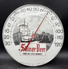 VINTAGE SHINER BEER THERMOMETER SPOETZL BREWERY SHINER TEXAS USA
