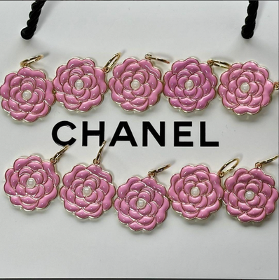 10pcs CHANEL 2026 Mother's Day Pink Camellia Charm + 2 Official