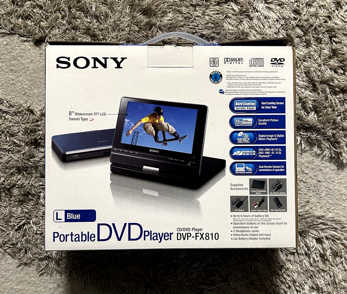 SONY ポータブルDVDプレーヤー DVP-FX810 Sony DVP-FX810 Portable DVD Player (8