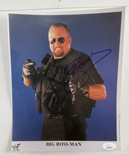 Big Boss Man Signed 8X10 Photo WWF WWE JSA