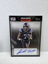 2023 Leaf Pro Set Pure Football Auto 4-15 Jordan Waters Clear Black PSA-JW1