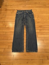 True Religion World Tour Men  s 31x32 Section Billy Super T Jeans Made In USA