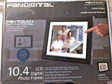 10.4 Inch Digital Photo Frame In Original Box - Panttouch - Includes Wood Frame