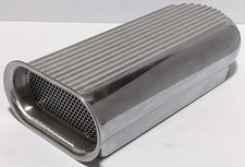 20 Finned Aluminum Hood Scoop 4 Bbl Dual Carburetor Air Cleaner Filters Hilborn