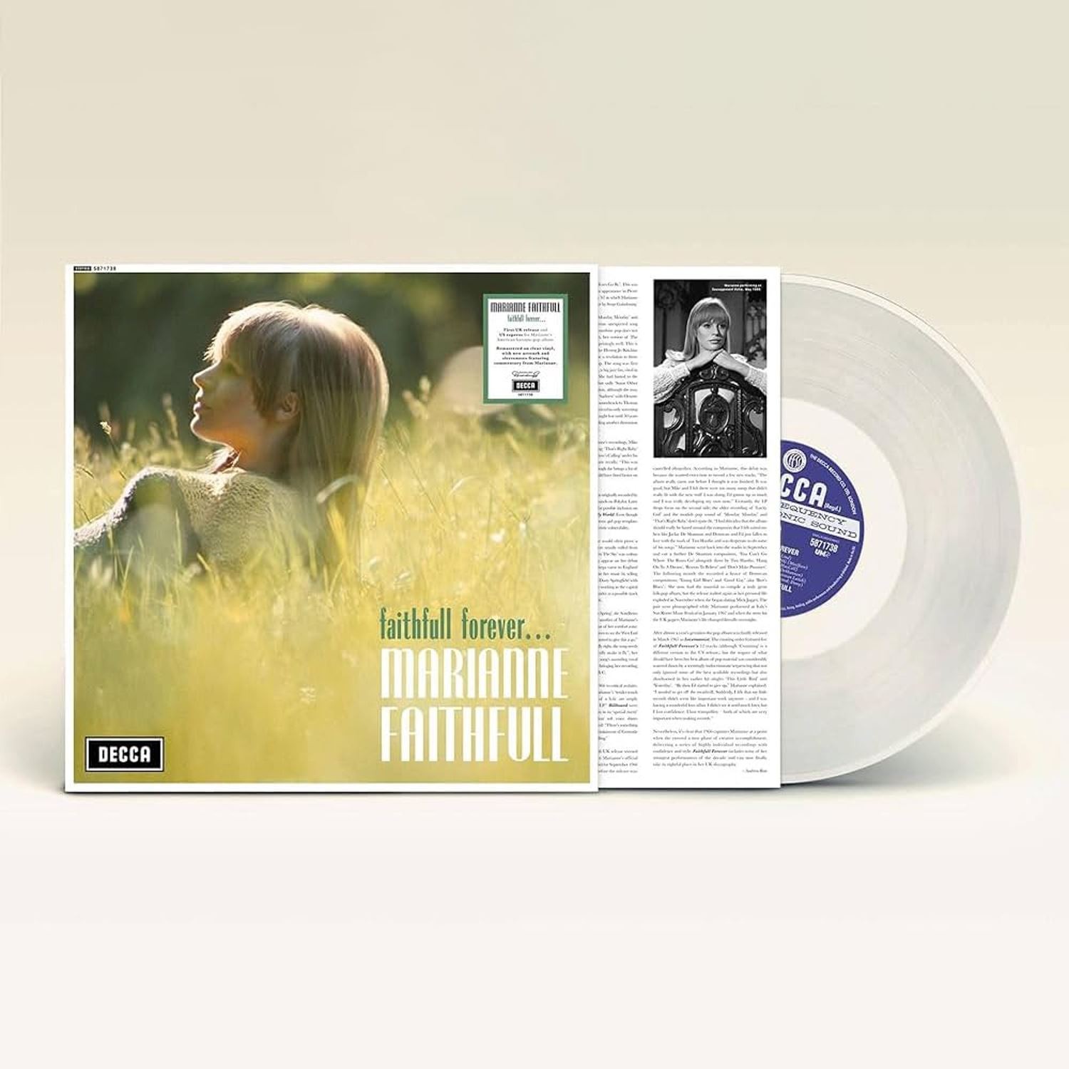 Marianne Faithfull Forever Vinyl LP Transparent Limited Edt. RSD 2024 - Image 2