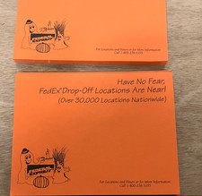 FedEx federal express vintage Halloween note pads