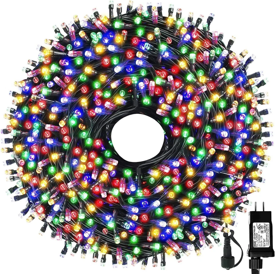 Multicolor 200/300/500 LED Christmas String Lights Waterproof 8 Mode Fairy Light - Image 2 of 4