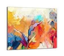Herdabdeckplatten Glas 1/2tlg Ceranfeld Induktion St&uuml;ck Bunt 27 Gr&ouml;&szlig;en