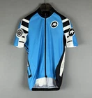 ASSOS CAMPIONISSIMO Racing Blue Short Sleeve Full Zip Cyclinmg Jersey Size M