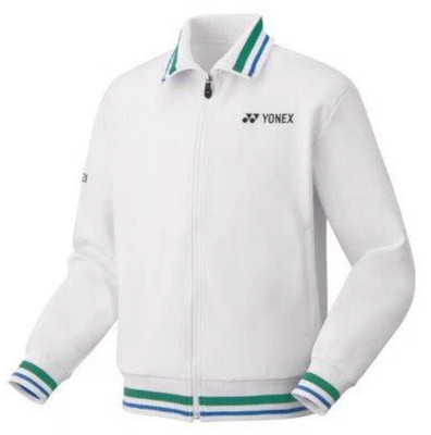RARE Yonex Men's 75TH Anniversary White Knit Warmup US SZ: XL Badminton/Tennis
