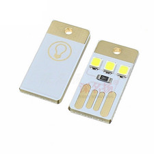 2Pack Super Mini 3-LED USB Tiny Night Light Pocket Lamp for PC Laptop Computer