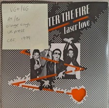 After The Fire Laser Love Vinyl Record 7" VG+/VG CBS7769 1979