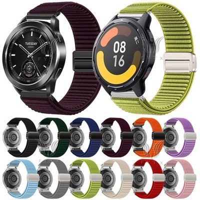 Für Xiaomi Watch S4 /S3 /S1 Pro /S1 Active /2 Pro Nylon magnetisches Uhr armband