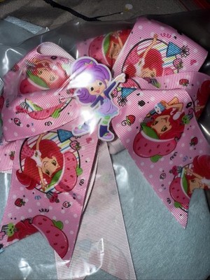 Plum Pudding  Hairbow Multi Color Strawberry Shortcake