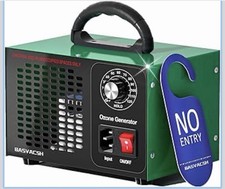 BASVACSH Ozone Generator 45000mg/h Odor Eliminator Timer 2500 Sq Ft Green