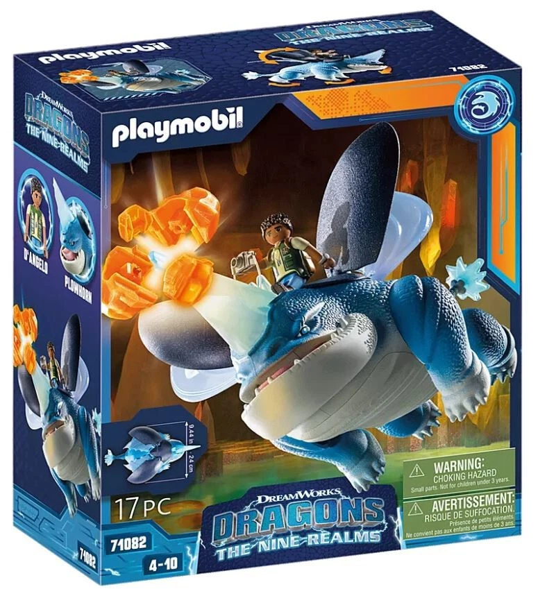 Playmobil Dragons 71082 The Nine Realms Plowhorn and D Angelo
