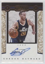 2016-17 Panini Grand Reserve Granite 9/15 Gordon Hayward #19 Auto 0c3