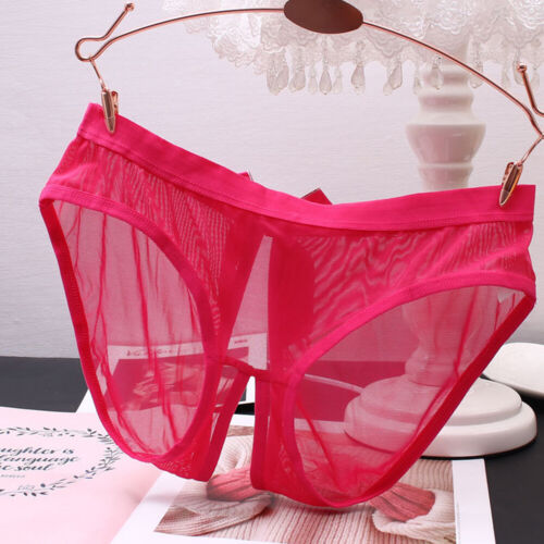 Women Sexy Open Crotch Panties Briefs Crotchless Lingeries Underwear Knickers - Picture 27 of 28