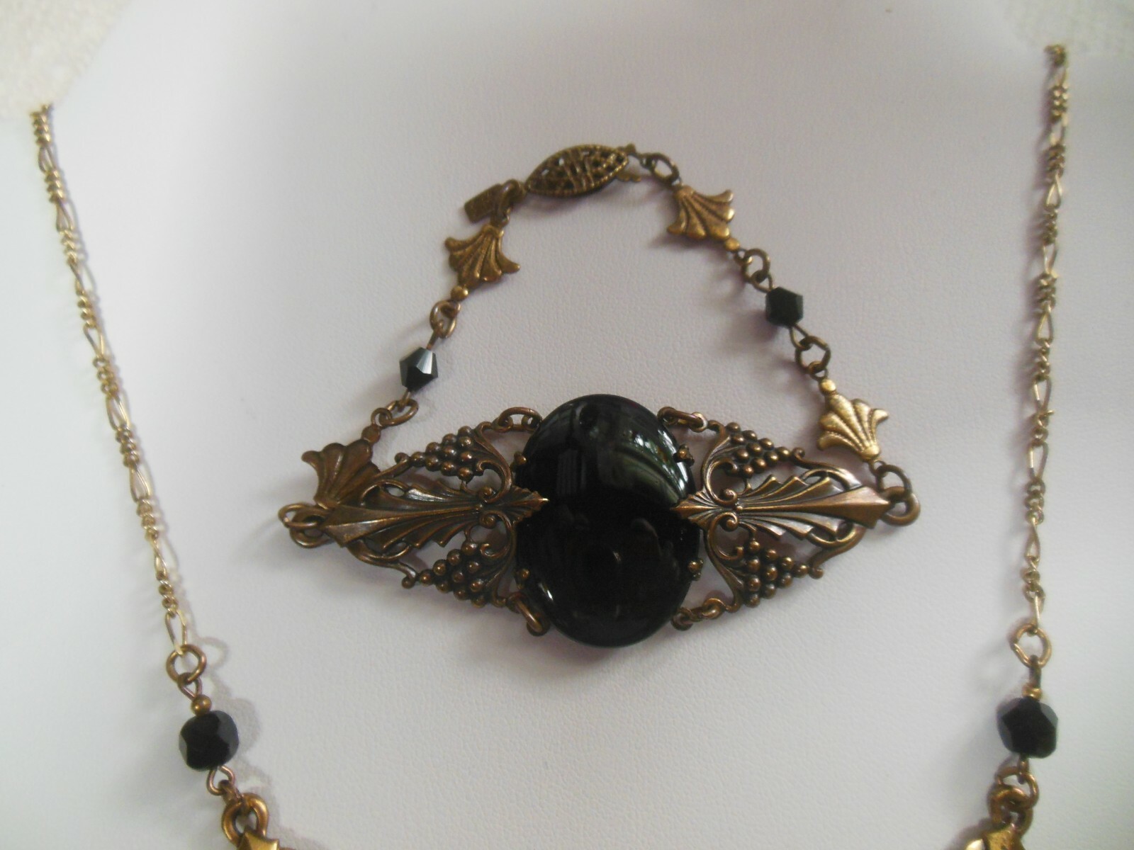 Vintage Signed SADIE GREEN Necklace & Bracelet Vi… - image 4