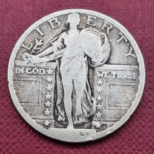 1923 Standing Liberty Quarter 25c Circulated #49195