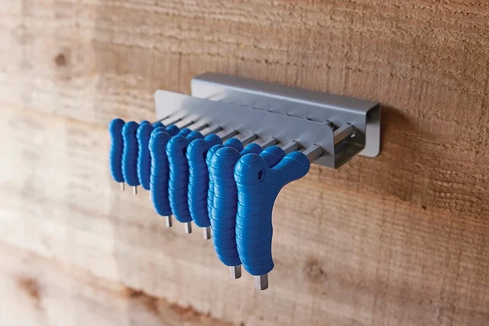 Silverline 10 Piece T Handle Metric Allen Hex Wrench Key Set with Stand - Image 4 of 4