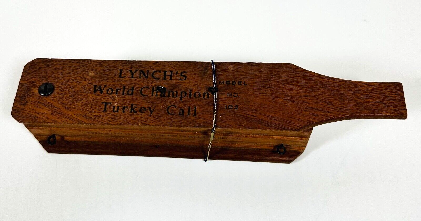 LYNCH'S WORLD CHAMPION TURKEY CALLER Box Call HEN GOBBLER MODEL 102