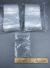 3"x4" Plastic Poly Clear Bags 2 MIL Re closable, pack of 200 bags FREE SHIPPING