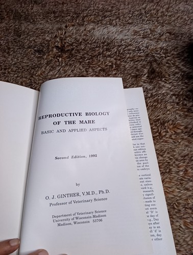 Reproductive Biology Of The Mare Basic And Applied Aspects 2nd Edition Hardcover - Picture 5 of 12