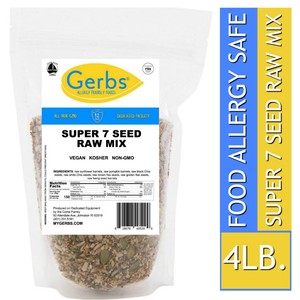 Super-7-Seed-Raw-Mix-4-LBS-Food-Allergy-Safe-Vegan-Non-GMO-by-Gerbs