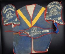 original 1950's vintage FLASH GORDON outfit children's costume vest  gauntlets