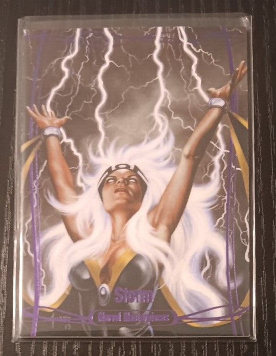 2016 Marvel Masterpieces Joe Jusko #61 STORM Epic Purple #34/199