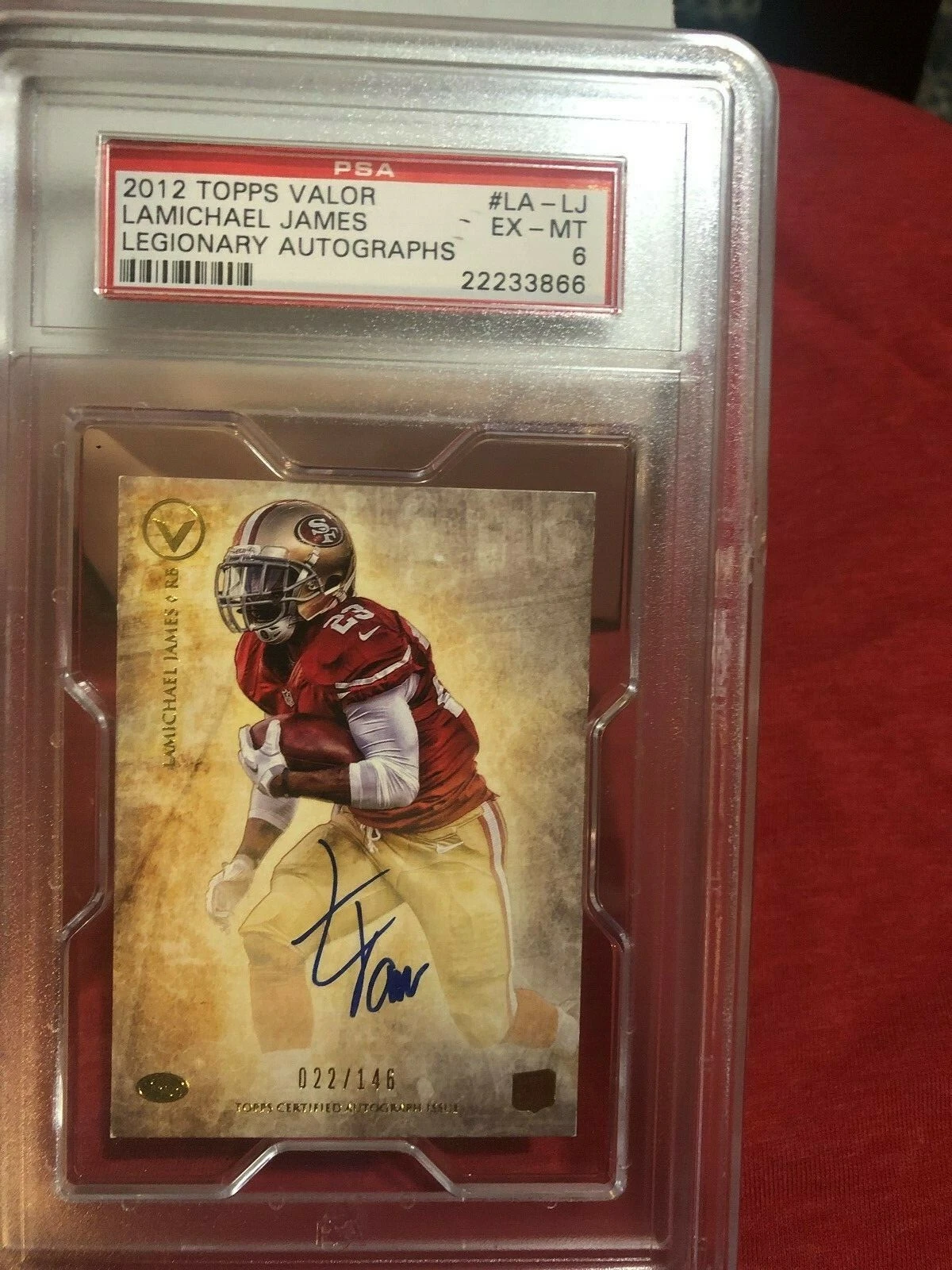 LaMichael James Topps Valor Legionary Autographs #LALJ Base