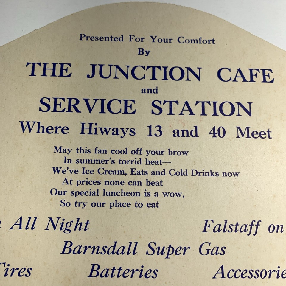 1930’s Falstaff Beer St Louis Adv Hand Fan Higginsville Missouri