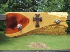 LIVE EDGE CEDAR WALL DISPLAY