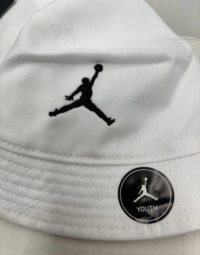 New With Tag! Jordan boys bucket hat white Color size 8/20 Kids Hat - Picture 5 of 5