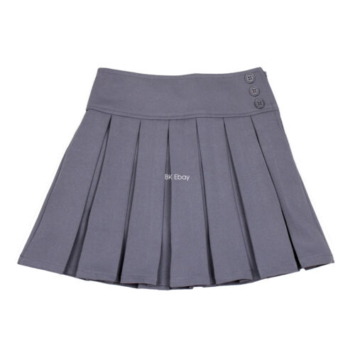 Bienzoe Girls School Uniform Skirt Adjustable Waist Pleated Dance Skort - Picture 17 of 28