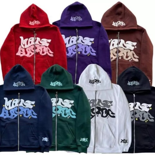 Y2k Hoodie Retro Vintage Zip Up Long Sleeve Jacket Gothic Hooded Streetwear - Picture 22 of 30