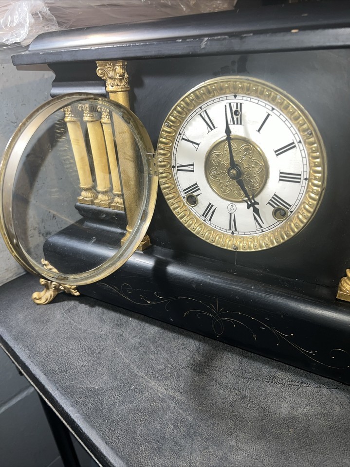 Antique E.N. Welch Sessions Clock Co. Mantle Clock UNTESTED (NO KEY) | eBay