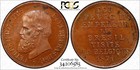 BRAZIL SPECIMEN MEDAL 1871 Pedro II Visits Belgium PCGS SP63 BN TOP GRADED (5)
