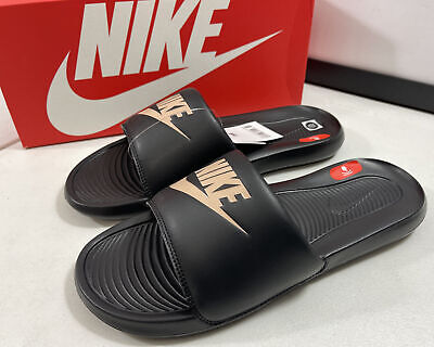Nike Victori One Slide Sandals Black Metallic Gold CN9675-006 Size 13 | eBay