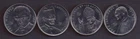 CONGO D.R. 2004 4 pc Pope John Paul II Commemorative set KM 156-159 UNCIRCULATED
