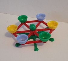 CIRCUS plastic CARNIVAL Carousel TEA CUPS RIDE for S GAUGE American Flyer TRAINS