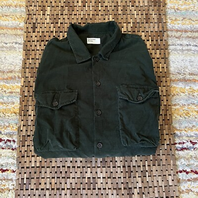 #ad Universal Works Forest Green Cord Button Down Shirt Jacket Men’s Size Large L $104.95