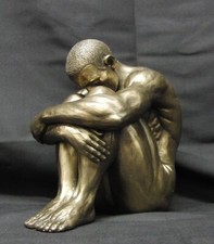 Veronese Male Figure Nude Art Sculpture Deco Sports Muscular Cold Cast Bronze