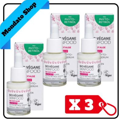 BIO VEGANE SKINFOOD SERUM 15 ml BIO ROTALGE SLOW AGE ALL SKIN SERUM (X3)