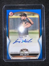 2023 Bowman Baseball Eric Silva Paper Prospect Auto #PPA-ES Blue /150